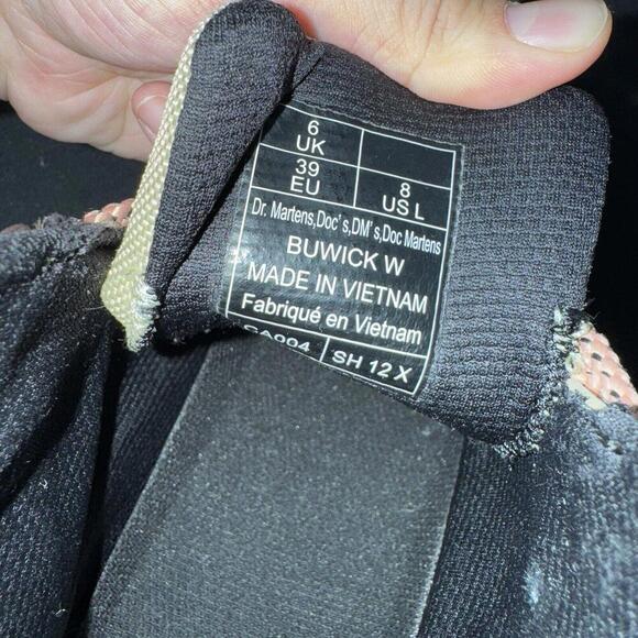 Dr. Martens Buwick Womens Size 8L Utility Boots Extra Tough Lace Up Pale Olive - Picture 15 of 15